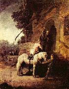 Rembrandt van rijn The Good Samaritan. oil painting